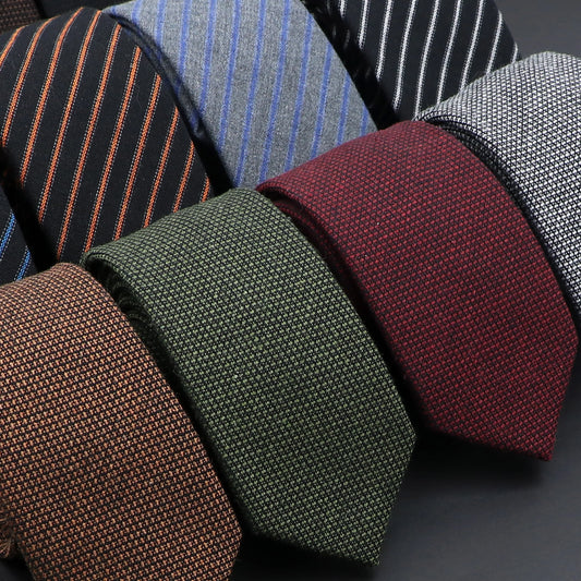 High Quality Solid Handmade Wool & Cotton Ties