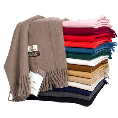 Soft Warm Cashmere Wool Scarf