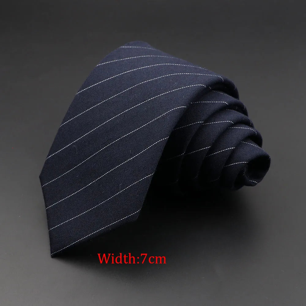 Classic Skinny Cotton Plaid Tie – Stylish 6cm Handmade Necktie for Men