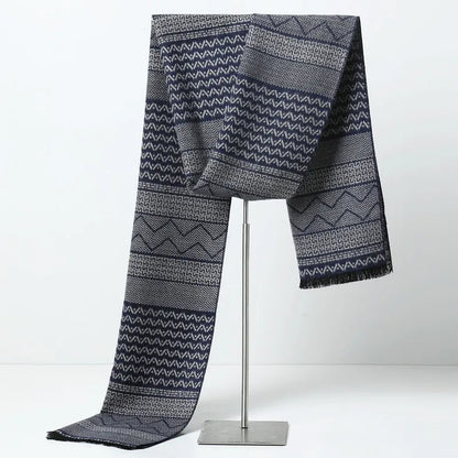 Men's Cashmere Scarf – Elegant Winter Warm Wrap for Business and Casual Wear