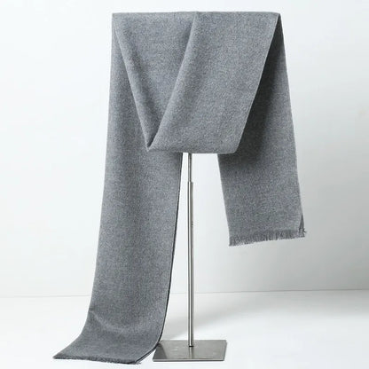 Men's Cashmere Scarf – Elegant Winter Warm Wrap for Business and Casual Wear