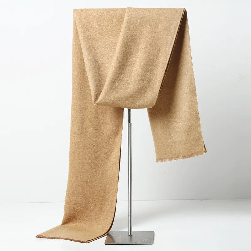 Men's Cashmere Scarf – Elegant Winter Warm Wrap for Business and Casual Wear