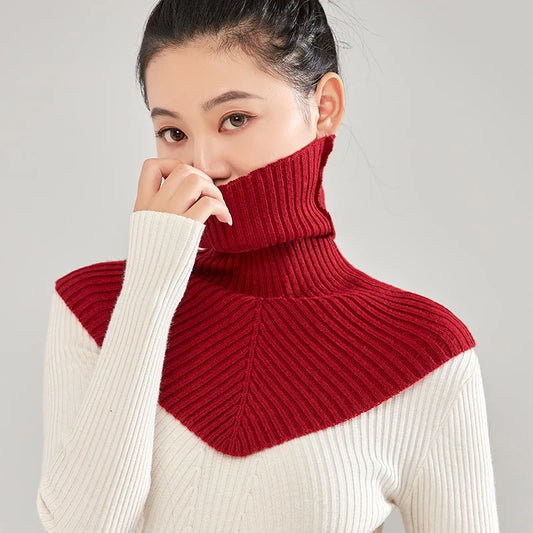 Women Wool Knitted Neckchief