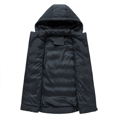 Men's Sleeveless Cotton-Padded Vest Jacket – Winter Standing Collar Warm Outerwear