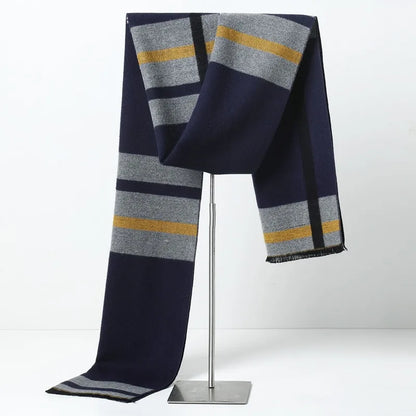 Men's Cashmere Scarf – Elegant Winter Warm Wrap for Business and Casual Wear